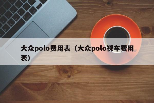 大众polo费用表（大众polo裸车费用表）